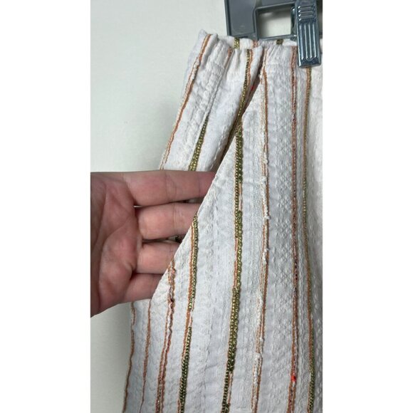 JOHNNY WAS  TEXTURED DRAWSTRING POM POM BEACH SHORTS XL - Picture 4 of 9